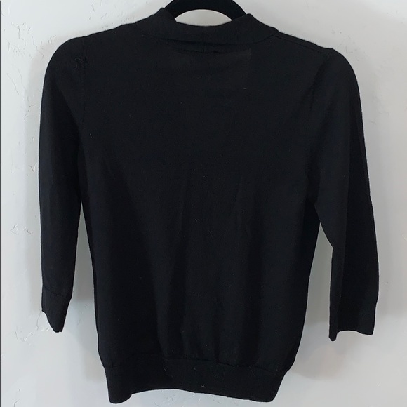 Black Wool Talbots Sweater Size Small - Picture 4 of 4